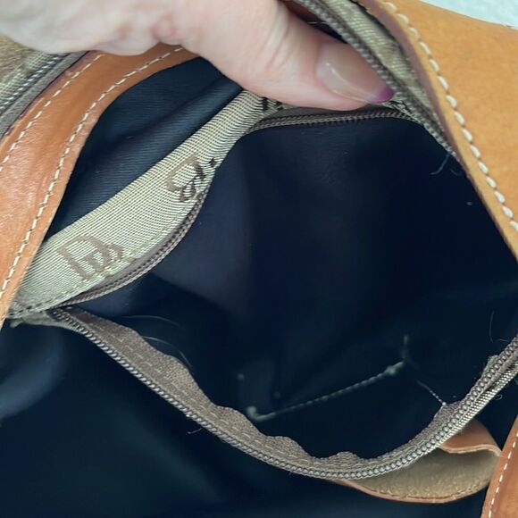 Dooney & Bourke Vintage Canvas and Leather Shoulder Bag - Picture 11 of 15